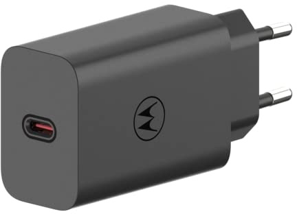 Motorola Chargers - Turbopower 68W USB-PD Caricabatterie da parete/adattatore di alimentazione con cavo da C a C da 1 M 6,5 A. IMPORTANTE: solo i prodotti Motorola originali hanno il logo M