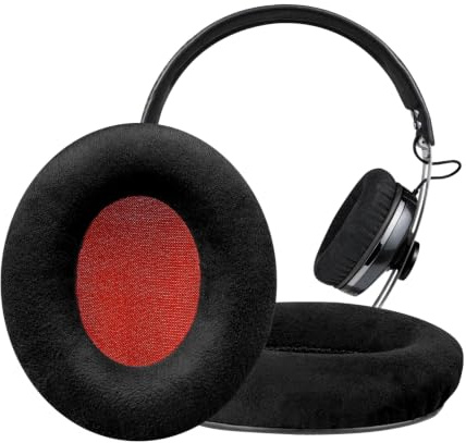 SOULWIT Nano Coussinets pour (Momentum 1/2, HD1) on-Ear Version - Noir | Ne conviennent pas aucune Sennheiser Momentum Circum-auriculaire Version