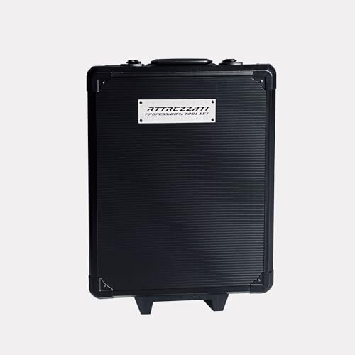 Attrezzati - Cassetta attrezzi a Trolley Officina portatile con 399 utensili in 4 Scomparti