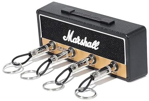Marshall Key Holder for Wall - JCM800 Guitar Amp Key Hooks, 4 Key Hooks Wall Mounted - Unique Housewarming Gift for Music Lovers