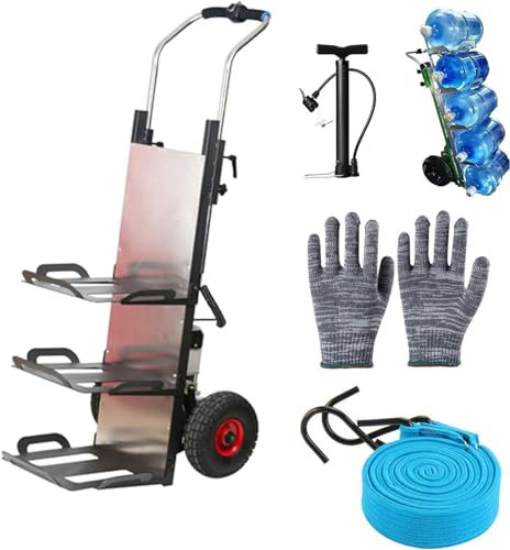 XENITE Elektrischer Treppensteiger-Handwagen, 650 W angetriebener Treppenwagen, industrieller Handwagen, mit herausnehmbarer Lithiumbatterie und Langer Batterielebensdauer, bürstenloser M-1pc