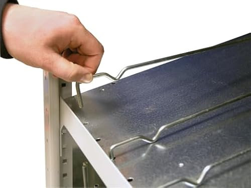 qpool24 Anbauregal, Doppel-Kanbanregal MULTIplus150, 2000 x 1300 x 2x500 mm (HxBxT), verzinkt, 2X(7+1) Fachböden, mit Trenn- und Seitenführungen