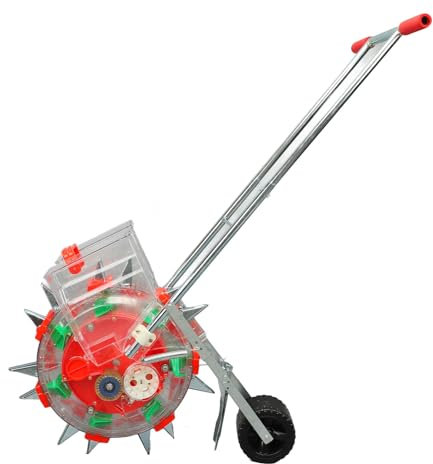 Wifehelper Hand Push Seeder, Fast and Accurate Planting, Suitable for Sweet Corn, Pea, and Soybeans, with Adjustable Spacing for Gardens