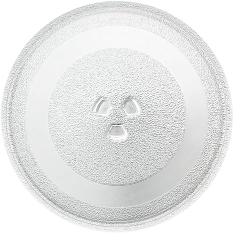 SPARES2GO Universal mikrovågsugn skivspelare platta Y typ glasfat (25,5 cm/10 tum)