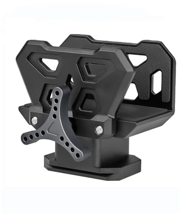 XILETU Arca Swiss Saddle Tripod Mount for Hunting Lightweight Tripod Clamp with Arca Quick Release Dovetail Universal Gun Clamp for Shooting Target Practice Outdoors (Black)