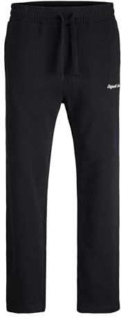 JACK & JONES Pantalones Deportivos para Hombre, Negro, L