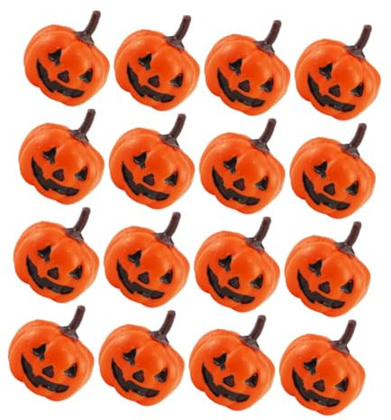 Zerodeko 2 Sätze Künstlicher Kürbis Halloween Pumpkin Halloweenkürbis Kürbisdeko Kürbisse Basteln Laterne Plüsch Plastikkürbisse Für Zu Hause Gefälschte Plastikkürbisse Orange 16 Stück * 2