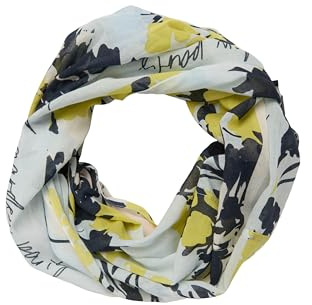 Comma Floral gemusterter Loop-Schal aus Baumwolle
