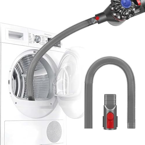 EPODA Dryer Vent Cleaner Kit for Dyson, Lint Removal Attachment Compatible with Dyson V7, V8, V10, V11, V12, V15 Cordless Vacuums – Effectively Removes Deep Lint