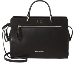 Armani Exchange Large Shopping Bag XW001553 AF17117 Black, Black, One Size
