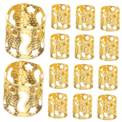 FONDOTIN 30pcs Hair Braid Cuffs for Women, Zinc Alloy Dreadlock Accessories, Adds Individuality and Enhances Hairstyle, Unique and Stylish Design for Daily Wear and Parties