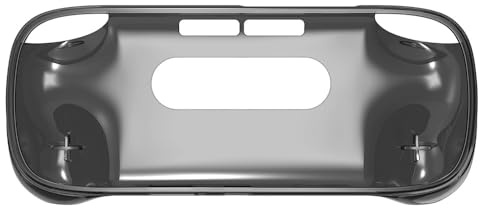 Passar för Retroid Pocket 5 Spelkonsol Skyddshölje Transparent TPU Skyddshölje med Kylfunktion och Skydd för Retroid Pocket 5 (Transparent Svart)