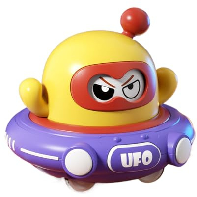 Generisch Pull Back UFO – Carina nave a giocattolo da traino | Gioco educativo Cambio viso Attività per giovani bambini compleanno giardino pavimento