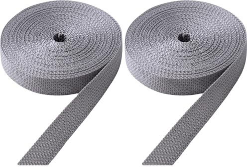 IPEA Cinghia Cintino per Tapparelle Avvolgibili in Polipropilene Super Resistente – 7,5 Metri di Lunghezza – Made in Italy – Corda per Finestre e Porte – Larghezza 20 mm – Colore Grigio
