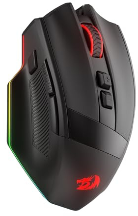 Redragon M923 PRO 3 Modi RGB Gaming Maus 24000 DPI Optisch | Pro Präzisionssensor SG8960 8 Makrotasten Ergonomisch Softwareunterstützung