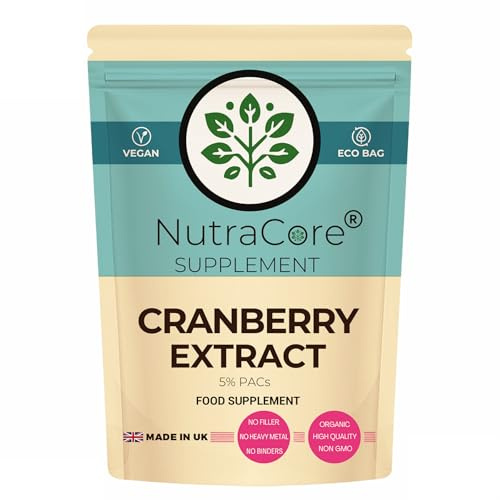 Cranberry Extract 5000mg 90 Capsules UK Vegan Urinary Support Formula