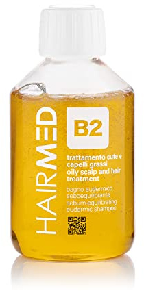 HAIRMED - B2 Professionelles Clarifying Shampoo - Sebo-Regulator Shampoo für fettiges Haar - 200 ml