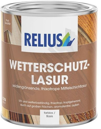 Relius Wetterschutzlasur Größe 0,75 LTR, Farbe kastanie