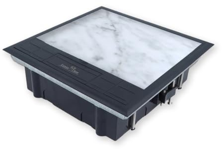 Presa da incasso in plastica 4/6/8 scomparti per inserti Livolo con inserto in piastrelle, serbatoio a pavimento a scomparsa opzionale con insert