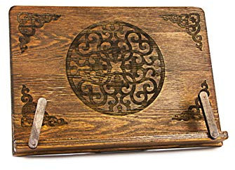 ihvan online, Support de livre vintage en bois, portable et réglable, support pour livre de cuisine, livre de recettes pour tablette, livre de recettes ou support de coran, cadeau parfait pour la fête