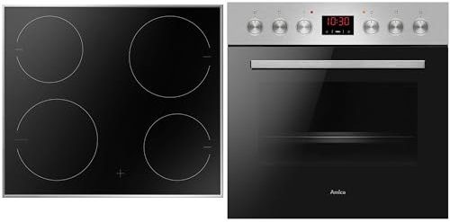 Amica EHI 935 611 E Einbau-Herdset mit Induktions-Kochfeld - Edelstahl