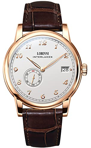 LOBINNI Herren-Armbanduhr, mechanisch, automatisch, wasserdicht, für Herren, modisch, luxuriös, Business-Uhren