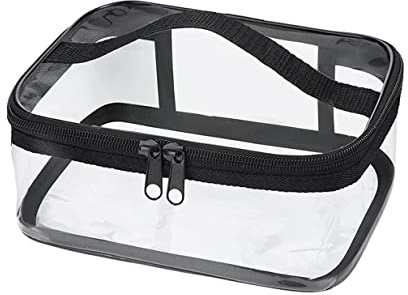 LATRAT Transparent Trousse de Toilette de Voyage Organisateur Étanche Multifonctionnel Sac Cosmétique pour Voyage dans Bagages à Main Hommes et Femmes