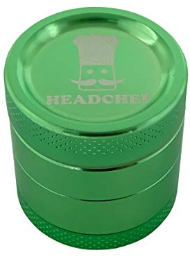 Headchef Classic Herb Grinder 4-Piece, Size 30 mm, Green
