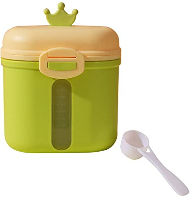 Milk Powder Dispenser Contenitore per Latte in Polvere da Viaggio con Misurino Paletta Contenitori Snack Grande Capacità Portatile Dosatore per Latte in Polvere per Camera da Letto