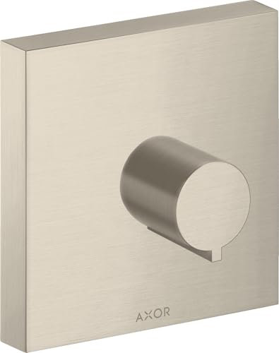 hansgrohe AXOR Starck Fertigset Absperrventil Square Unterputz DN15 / DN20, 10972820, Farbe: Brushed Nickel