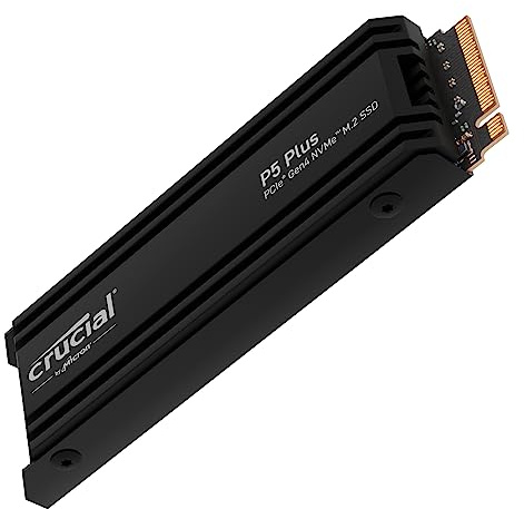Crucial P5 Plus 2TB Gen4 NVMe M.2 SSD Interne Gaming-SSD mit Heatsink - Kompatibel mit PS5 - bis zu 6600MB/s - CT2000P5PSSD5