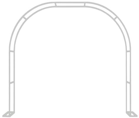 LIYI929GP Rosenbogen Aus Eisen, Gartentor Aus Metall, 120CM 140CM 180CM 240CM 280CM Rosenbogen Draussen Gartenbogen Torbogen Rankgitter Rosenhilfe, Für Kletterpflanzen Hochzeit Dekorationen Bogen