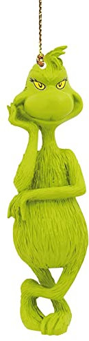 Weihnachtsschmuck Grin-ch Lustige Grün Grinch Hängende Ornament Acryl Grinch Weihnachtsanhänger Grinchs Hängende Ornament Anhänger für Home Party Dekoration (Green, One Size)