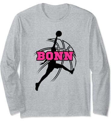 Bonn Basketball Fan Support Rheinland Stadion pink Langarmshirt