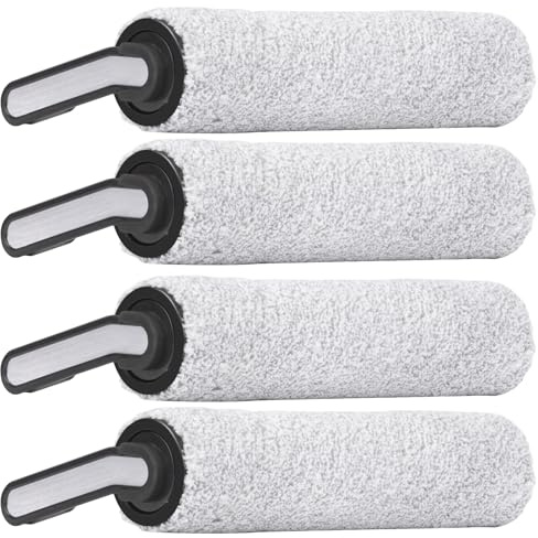 (4 Pieces) Replacement Brush Rollers Compatible with Tineco Floor One S5/ Floor One S5 Pro/iFLOOR 5 Breeze Complete Wet Dry Vacuum Cleaner, Replacement Parts Accessory Kit, 4 Main Brushes