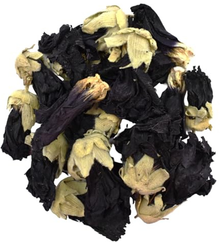 Noir - Rose trémière Mauve Fleurs Séchées - Alcea Rosea L. (1kg)