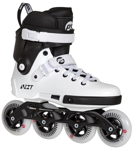 Powerslide Inline Skate Next Core Black 90 - Skate in schwarz-weiß für Urban und Fitness - Inliner für Damen und Herren Gr. 36-45