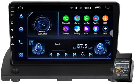 Carplay Car Stereo For Volvo XC90 2002-2014 DAB+Radio 9Android 13 Android Auto GPS Sat Nav Bluetooth Player Audio Video Multimedia Player GPS WiFi Head Unit OBD DVR DVB-T (8GB RAM+128GB ROM)