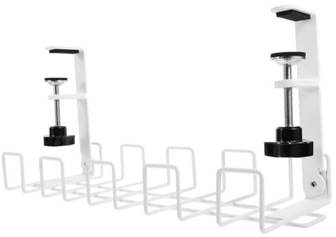 GAROZATION Kabelmanagement-ablage Aus Massivem Eisen Für Schreibtisch Schreibtisch Platziert Kabel-organizer Schreibtischregal Ohne Werkzeug Installiert