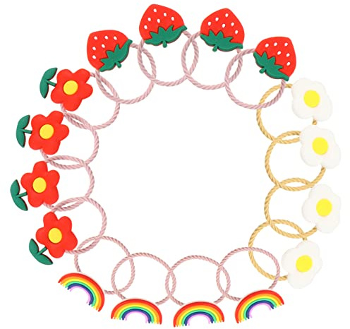 VALICLUD Schöne Haargummis Für Babys 8 Paare Fruchtmotiv Kinder Haarschmuck Haarbänder Schonend Langlebig Vielseitig Einsetzbar