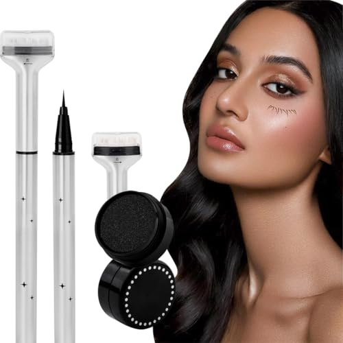 Eyeliner Feutre Précision, Tampon pour Cils Inférieurs avec Encre, Precision Felt Liner Longue Durée,Anti-Taches, Outil de Maquillage des Yeux