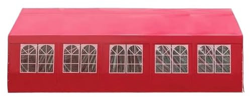 Cochera Exterior Cochera Exterior, Patio, Gazebo, Garaje móvil, toldo, Carpa Impermeable, Resistente al Sol, jardín, Espacio Abierto, pérgola Toldo de Coche(B 4x8m Red)