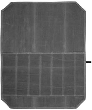 Vocdikficy Estuche para Rollo Cuchillos, Soporte para Cuchillos, Lona Encerada, Protector para Cubiertos, Herramienta y Utensilios Cocina para el Hogar, Bolsa Envolvente, Bolsa Enrollable