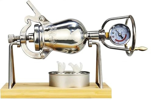 Popcorn Machine, Chinese Vintage Traditional Popcorn Maker Manual Popcorn Grain Amplifier Stainless Steel Pop Corn Popper for Christmas Friends Funny(500ml)