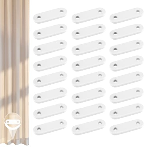24Pcs Pesos para Cortinas Plomo Lastres Anti-Viento para Cortinas Terraza | Balcón y Dormitorio - Kit de Contrapesos Metálicos para Cortinas Pesadas (28g)
