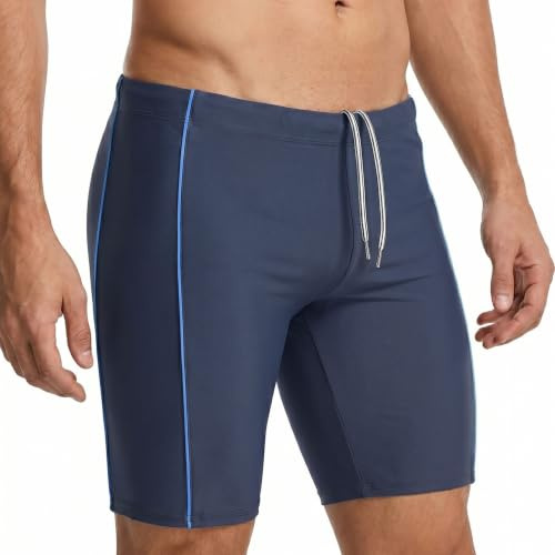 MANA MANA Costume da Bagno Uomo Lungo Jammer, Costume Piscina Uomo Sportivo Aderente, Asciugatura Rapida, Resistente al Cloro, Protezione UV, Vita Elastica con Coulisse, per Nuoto Mare Spiaggia