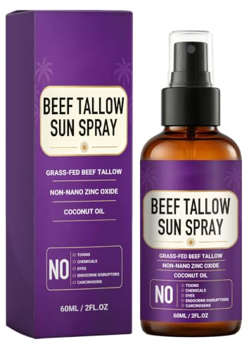 Velkoo Beef Tallow Mineral Sun Spray, Velkoo Mineral Sun Spray, Velkoo | Beef Tallow, Mineral Formula, Sun Protection, Spray Application,for Men and Women