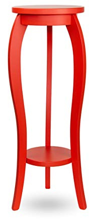 bixard™ | Soporte de madera, pedestal, consola, pasillo de madera maciza de haya | ROJO 75