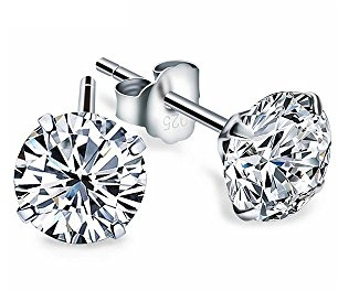 Ohrringe Damen Silber Ohrstecker Ohrschmuck mit Zirkonia Ohrringe für Damen Frauen Mädchen exquisite Geschenk Box