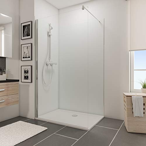 Schulte 2 panneaux muraux 120 x 90 x 210 cm, surface 4.41 m², 3 mm épaisseur, revêtement pour salle de bain douche, resistant aux rayures, blanc, livré avec adhésif double face